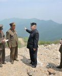Kim am Masik Pass Skigebiet -Bild: Rodong Sinmun, 27. Mai 2013
