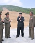 Kim am Masik Pass Skigebiet -Bild: Rodong Sinmun, 27. Mai 2013